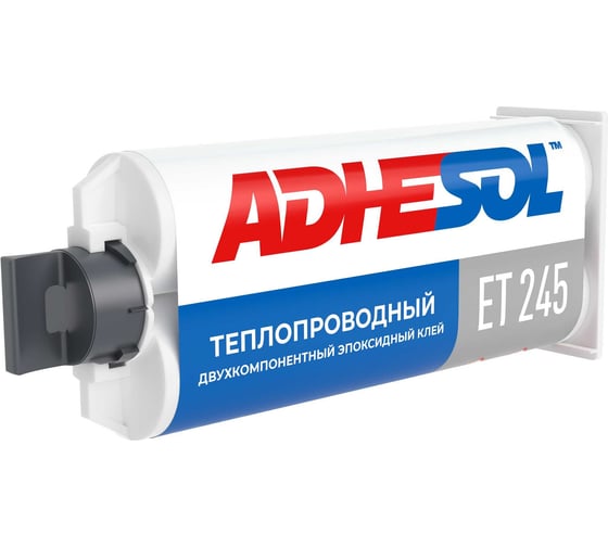 Клей теплопроводный двухкомпонентный эпоксидный ADHESOL et245 50 мл 323862 245100