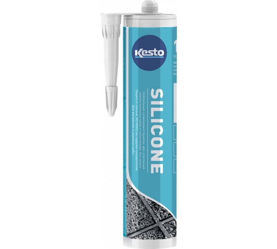Герметик Kesto Silicone 48 310 мл, графитово-серый 79835 1