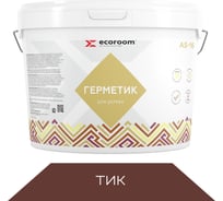 Герметик акриловый ECOROOM AS-16 для дерева, тик, 3 кг 225-1-3/тик