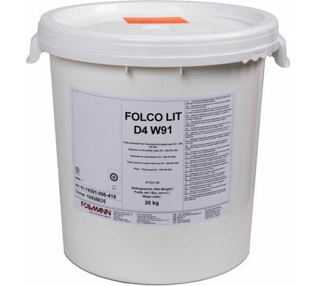 Клей Follmann FOLCO LIT D4 W91 (ведро 30 кг) 14301-075-418-11