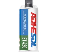 Клей многоцелевой, высокой вязкости двухкомпонентный эпоксидный ADHESOL et420 50 мл 323954