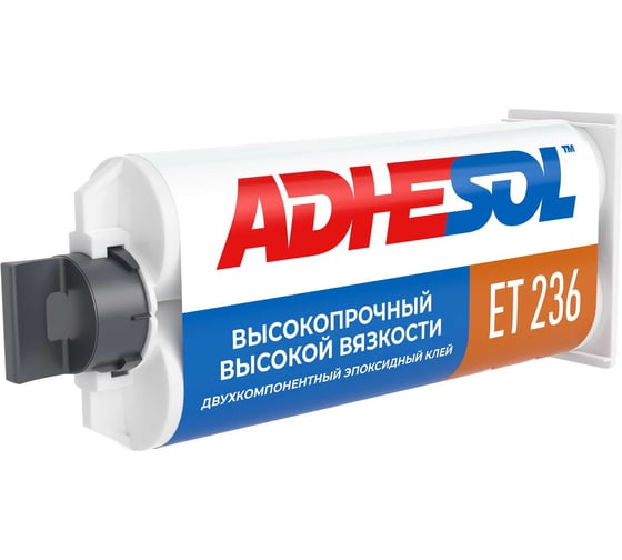 Высокопрочный, тиксотропный клей двухкомпонентный эпоксидный ADHESOL 50 мл et236 323800 236105