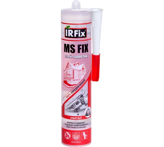 Клей-герметик IRFIX MS-FIX 310 мл прозрачный 20086 1