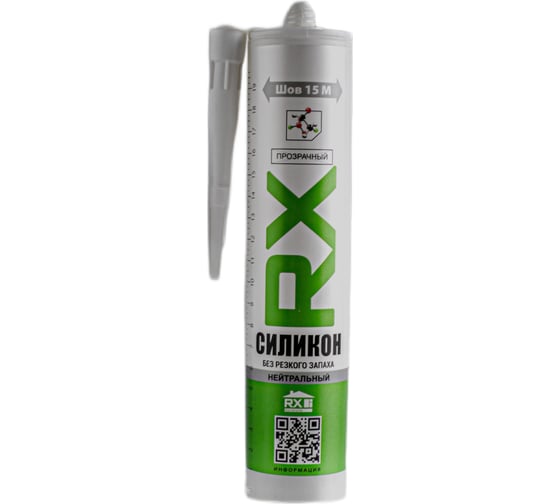 Силиконовый герметик RX formula нейтральный, без запаха, прозрачный, 260 мл 01-4-1-061