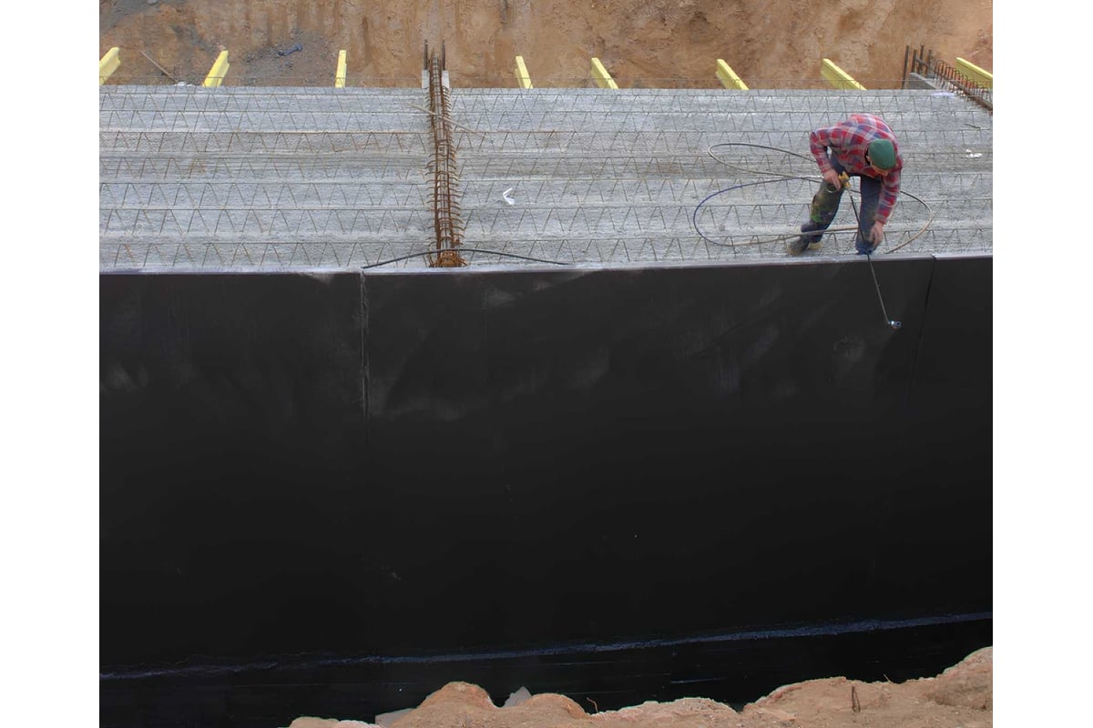 Гидроизоляционный герметик Гермокрон-гидро зеленый, ведро 10 кг ...