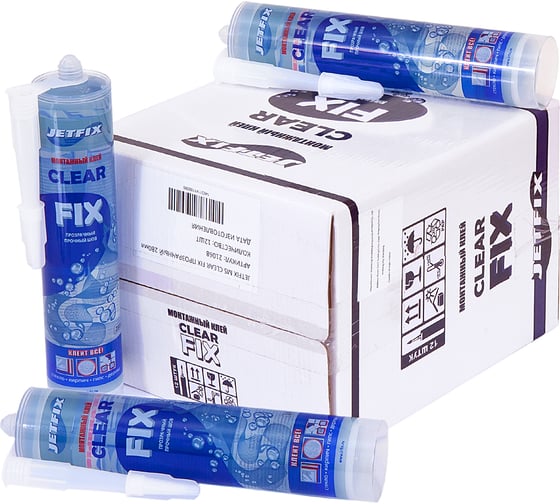 Клей-герметик на гибридной основе JETFIX Clear Fix 280мл 21086
