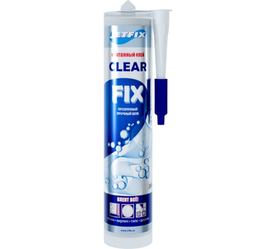 Клей-герметик на гибридной основе JETFIX Clear Fix 280мл 21086