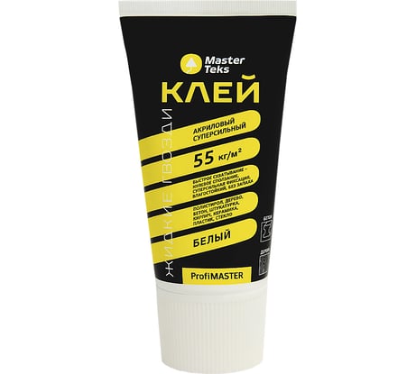 Акриловый клей MASTERTEKS profimaster суперсильный, 200 г, белый 235177
