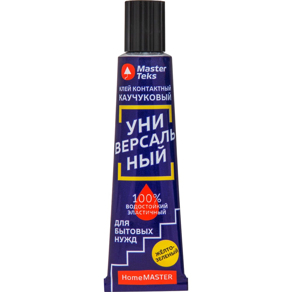 Контактный клей MASTERTEKS homemaster каучуковый, универсальный, 40 г ...