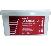 Готовый клей для флизелина, стеклохолста и стеклообоев SPEKTROS Standard (3 л) 56083