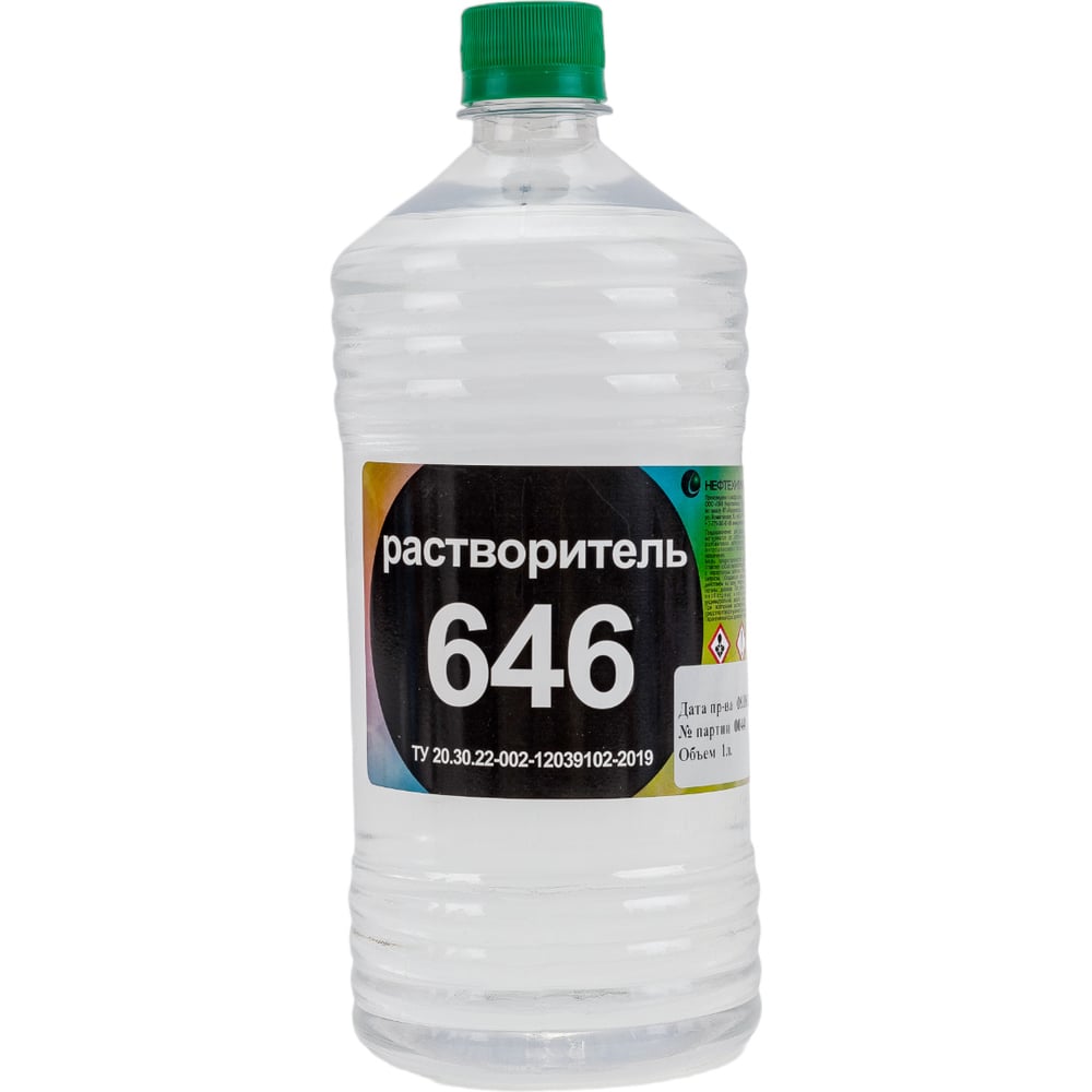 Растворитель 646 Нефтехимик ТУ 1 л 646ТУ1000 - выгодная цена, отзывы ...