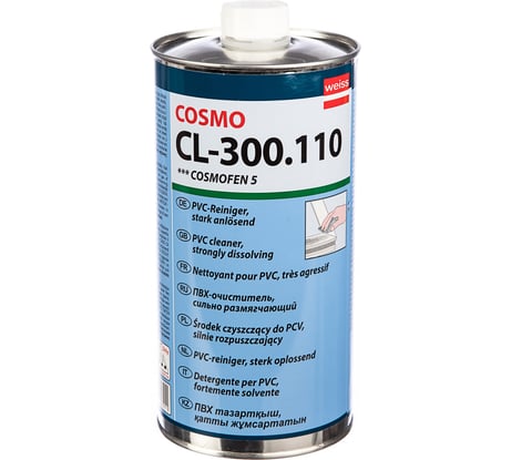 Сильнорастворяющий очиститель для ПВХ COSMO FEN 1л CL-300.110