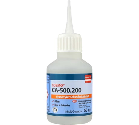 Клей цианоакрилатный COSMOFEN CA-12, 50 г CA-500.200-(50)