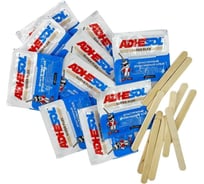 Эпоксидный клей ADHESOL Super flex в пакетиках, эластичный, 4 мл, 50 шт. 500520