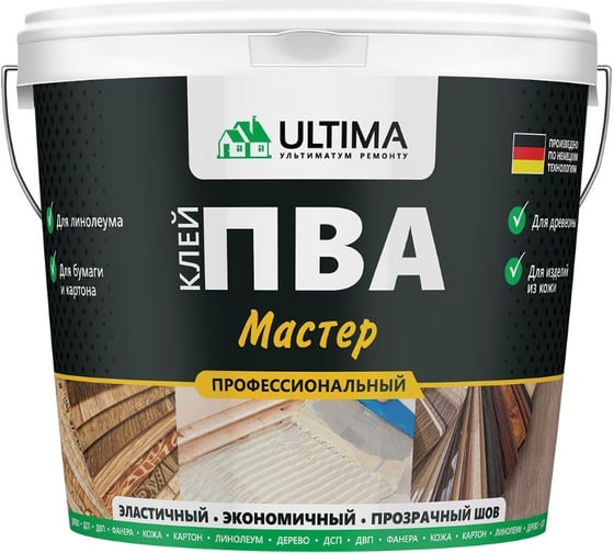 Клей ПВА ULTIMA МАСТЕР ведро 2,3кг ULTMST23