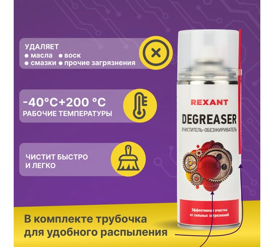 Очиститель и обезжириватель DEGREASER (400 мл) REXANT 85-0006