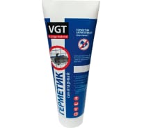 Акриловый санитарный герметик мастика VGT для внутренних и наружных работ, белый, 0.35 кг, туба 11608027