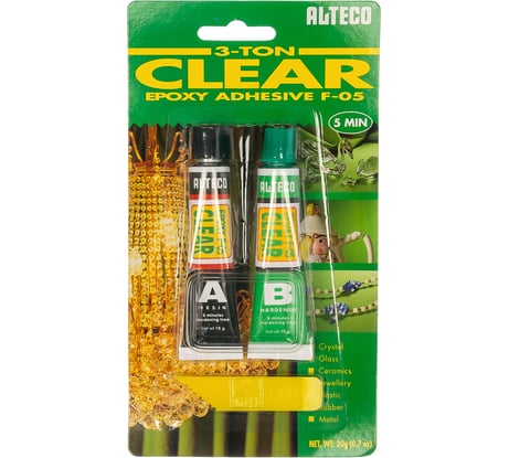 Прозрачный клей для стекла и хрупких материалов ALTECO 20г 6H06E