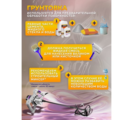 Жидкое стекло Farbitex 14 кг 4100009949