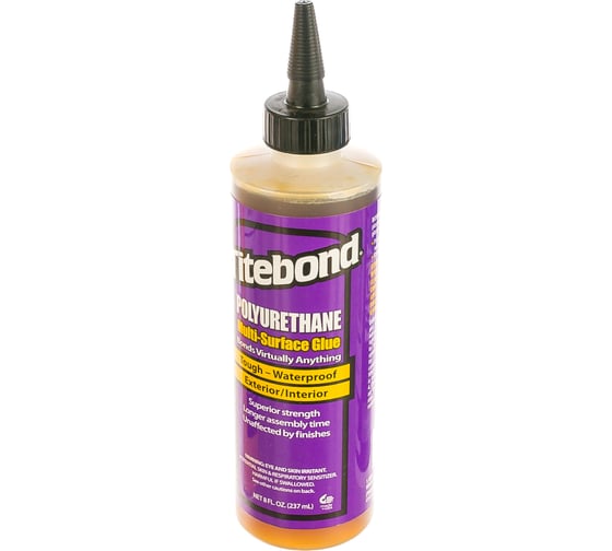 Полиуретановый клей для пористых и непористых материалов Titebond Polyurethane Wood Glue 2303