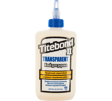 Столярный влагостойкий прозрачный клей Titebond II 1123
