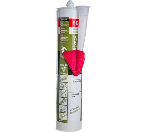 Силиконовый нейтральный герметик Penosil Window & Door Silicone Sealant белый 310 мл H3711