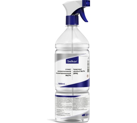 Спирт изопропиловый абсолютированный с триггером Selkor 1 л 36890