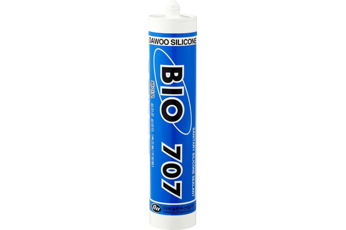 Санитарный силиконовый герметик Dawoo Sealant BIO 707 прозрачный SSI