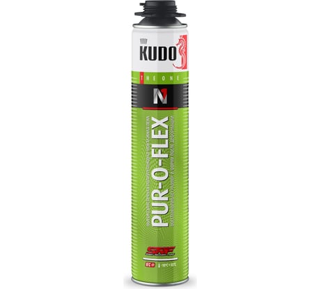 Эластичная монтажная пена KUDO Pur-o-flex профессиональная, всесезонная KUPP10FL35+