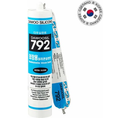 Силиконовый герметик Dawoo Sealant Dawoosil 792 белый, атмосферостойкий SSO-002W