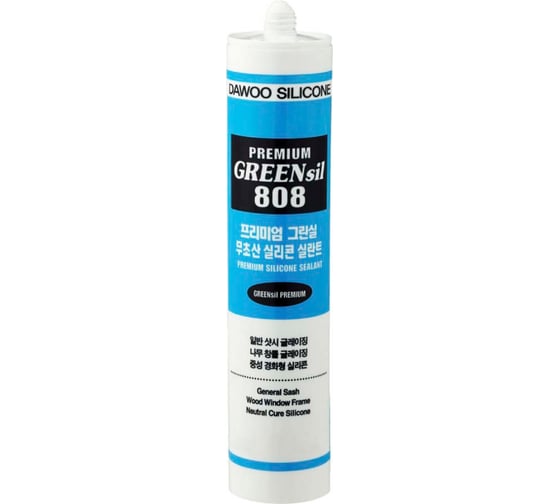 Силиконовый герметик для окон Dawoo Sealant Greensil P Premium 808 белый SSG-002W 1