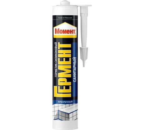Силиконовый санитарный герметик МОМЕНТ ГЕРМЕНТ прозрачный 280 мл Б0022959 1998756