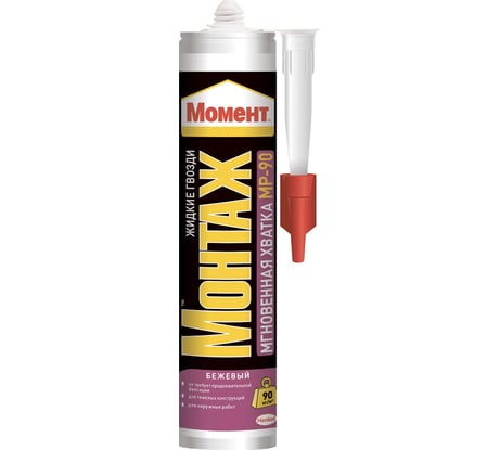 Монтажный клей Момент Монтаж Мгновенная хватка 375 г Б0022975