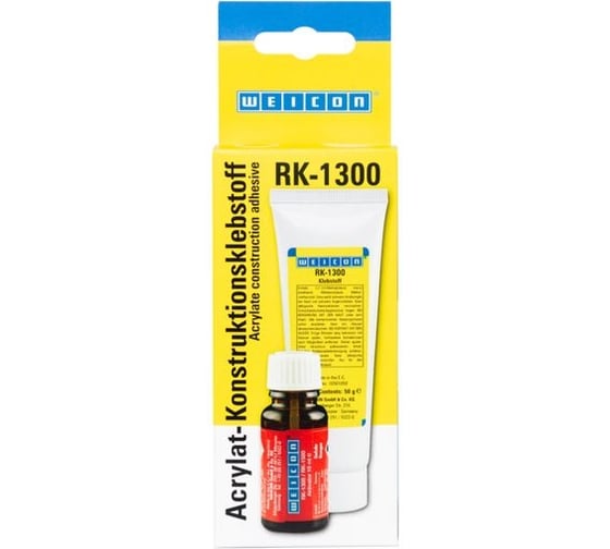 Двухкомпонентный конструкционный клей WEICON RK-1300 60 г wcn10560060 1