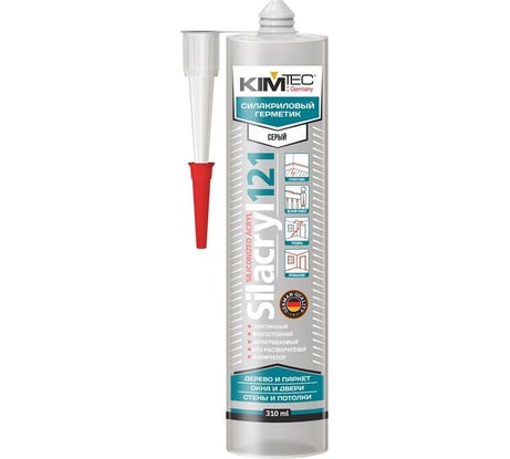 Силакриловый герметик KIM TEC Silacryl 121 серый, 310 мл 02-04-78