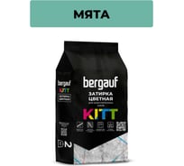 Затирка Bergauf kitt для плитки и швов кафеля цвета мяты, 2 кг 12149