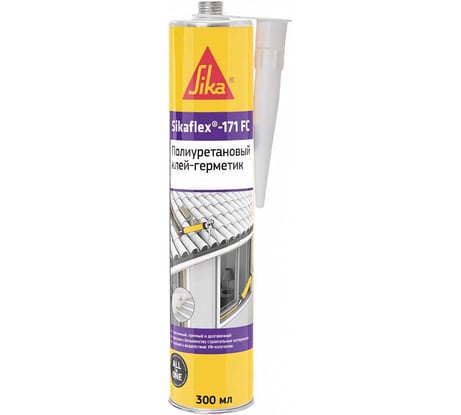 Эластичный полиуретановый клей-герметик SIKA Flex-171 FC серый Картридж 300мл. 752492