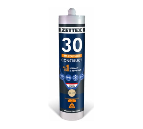 Конструкционный клей герметик Zettex MS 30 белый 290 мл 111331