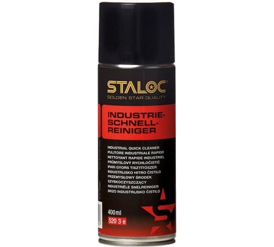 Быстродействующий промышленный очиститель STALOC industrial quick cleaner sq-220 400 мл 104408901 1