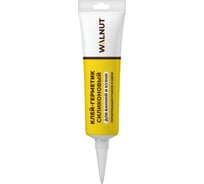 Универсальный силиконовый герметик WALNUT санитарный, 115 мл WLN0544
