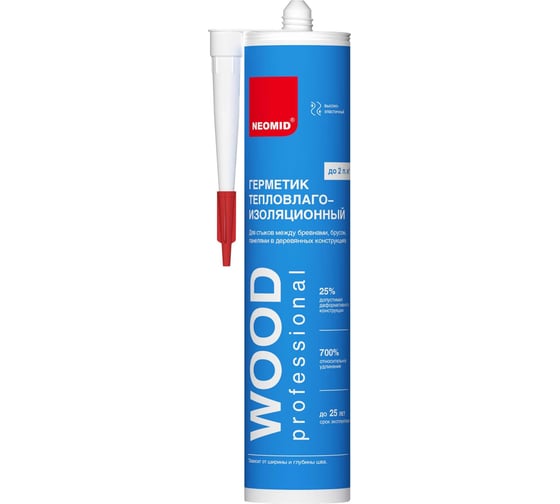 Строительный герметик NEOMID Professional 310 мл, картридж, дуб Н -ГермPROFF-310/дуб
