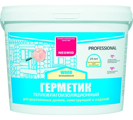 Строительный герметик Neomid Professional 3 кг, дуб Н -ГермPROF-3/дуб