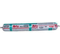 Полиуретановый автомобильный, строительный герметик Akfix P645 45 Шор, серый, 600 мл AA656