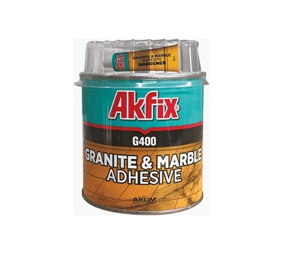 Клей для гранита и мрамора Akfix G400 1 кг MA010