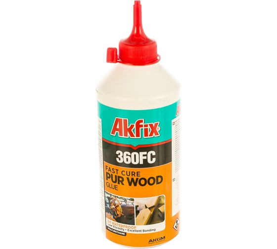 Полиуретановый быстросхватывающийся клей для дерева Akfix 360FC D4, 560 гр GA362