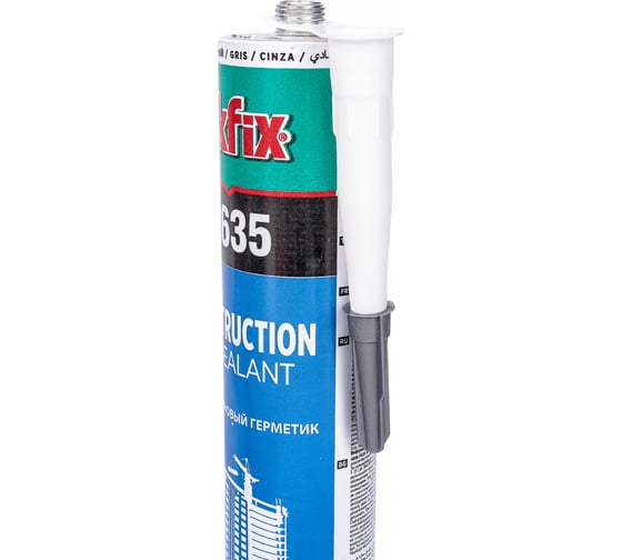 Полиуретановый строительный герметик Akfix P635 35 Шор, серый, 310 мл AA116