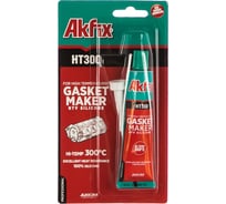 Термостойкий силиконовый герметик Akfix HT300 красный, 50 мл SA215 15824751