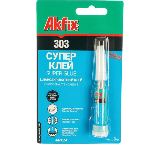Супер клей Akfix 303 3 гр GA003 1