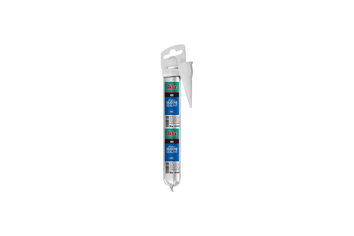  силиконовый герметик Akfix 100E прозрачный, 80 мл SA801 .