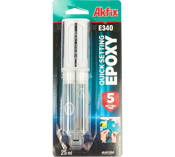 Универсальный эпоксидный клей Akfix E340 25 мл AKU474
